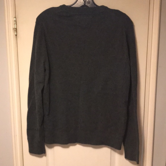 Tommy Hilfiger Pima Cotton Cashmere V-Neck Men’s Sweater Gray Size M - Picture 3 of 3